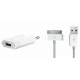 Chargeur iPhone 4 / 4S / 3GS / 3G Blanc avec Cable USB