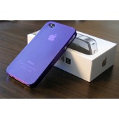 Coque iPhone 4 / 4S violette mate ultra-fine