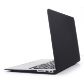 Coque Macbook Air 13 Noire Full Mat Velours 