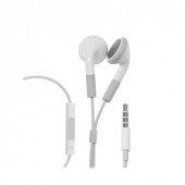 Ecouteurs iPhone 4 / 5 Blanc avec Micro et bouton Volume