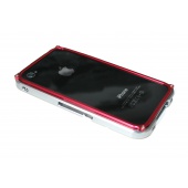 Bumper iPhone 4S Aluminium Blade Gris Rouge