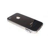 Coque Iphone 4 aluminium Grise 0.5mm avec stylet