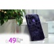 Coque iPhone 4 / 4S ultra-fine violette à motifs !