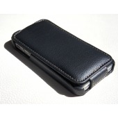 Etui iPhone 4S / iPhone 4 à clapet cuir Noir