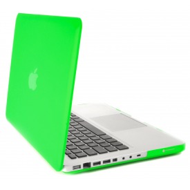 Coque MacBook Pro 13 Verte velours